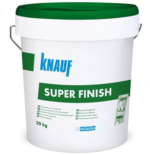 KNAUF Super Finish gatavā smalkā špaktele  20kg (zaļais) 